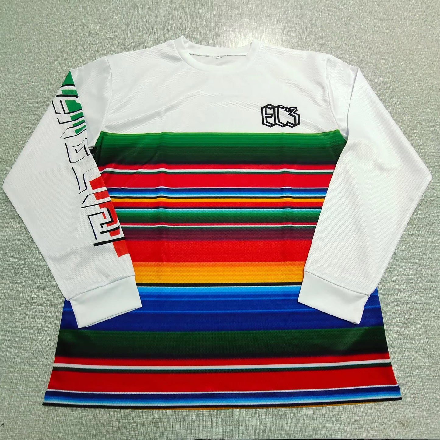 WHITE MX PRINT JERSEY