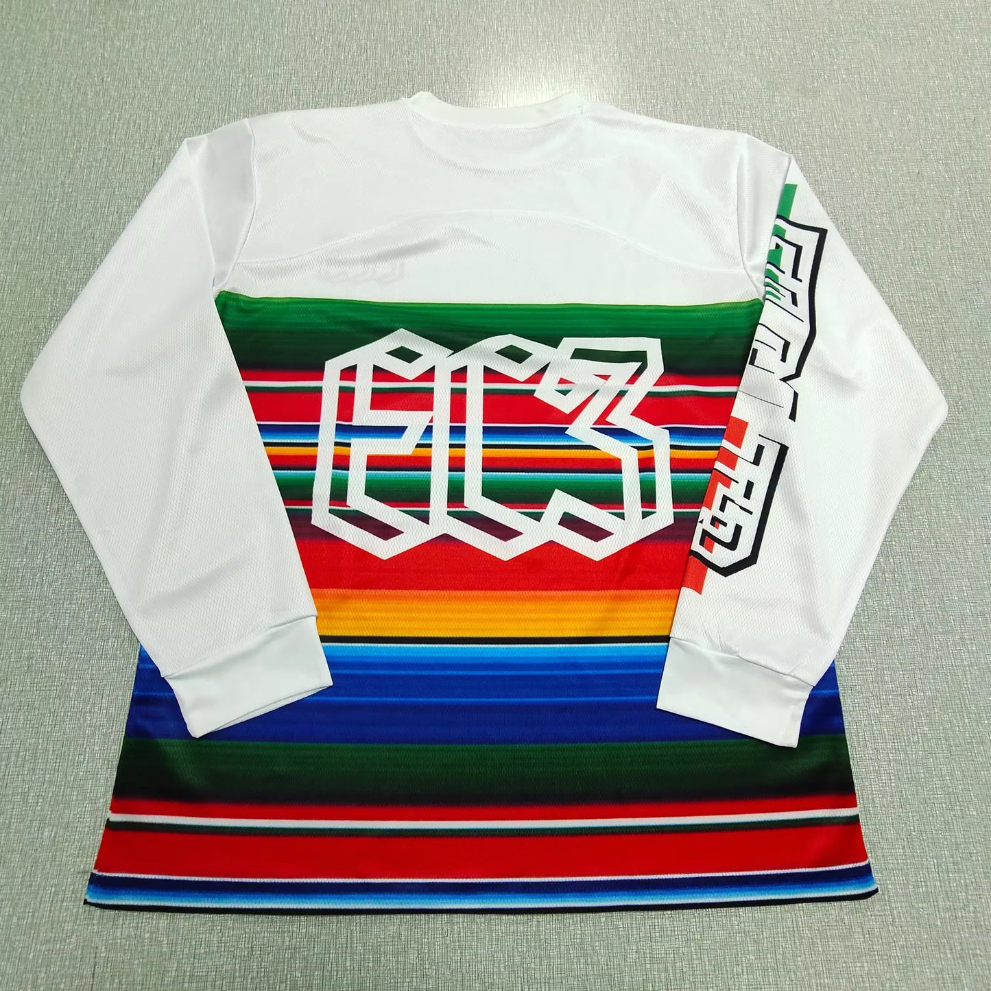WHITE MX PRINT JERSEY